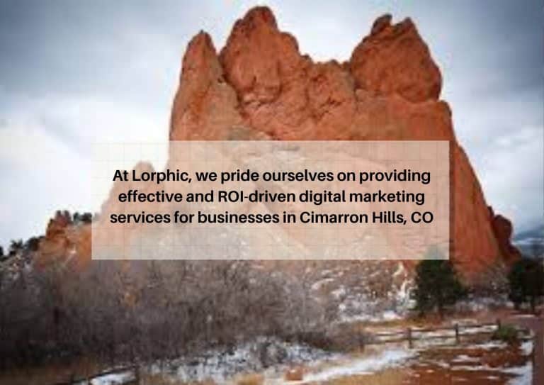 Lorphic Delivers Social Media Marketing To Grow Small Businesses In Cimarron Hills, Co.