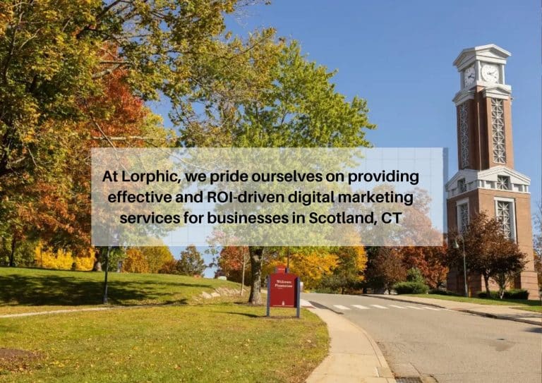 Scotland, CT digital marketing company Lorphic offering SEO, PPC, and web design for local small businesses.