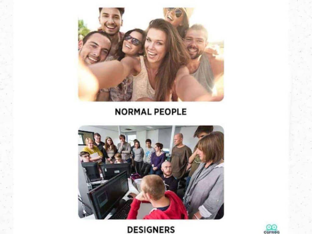 Graphic Design Memes Related To Normal People Vs Designers
