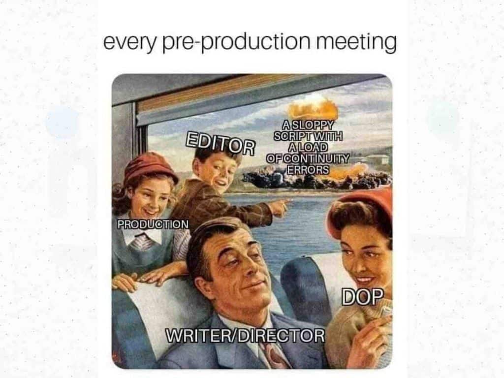 Video Production Memes Related To Pre Meetings