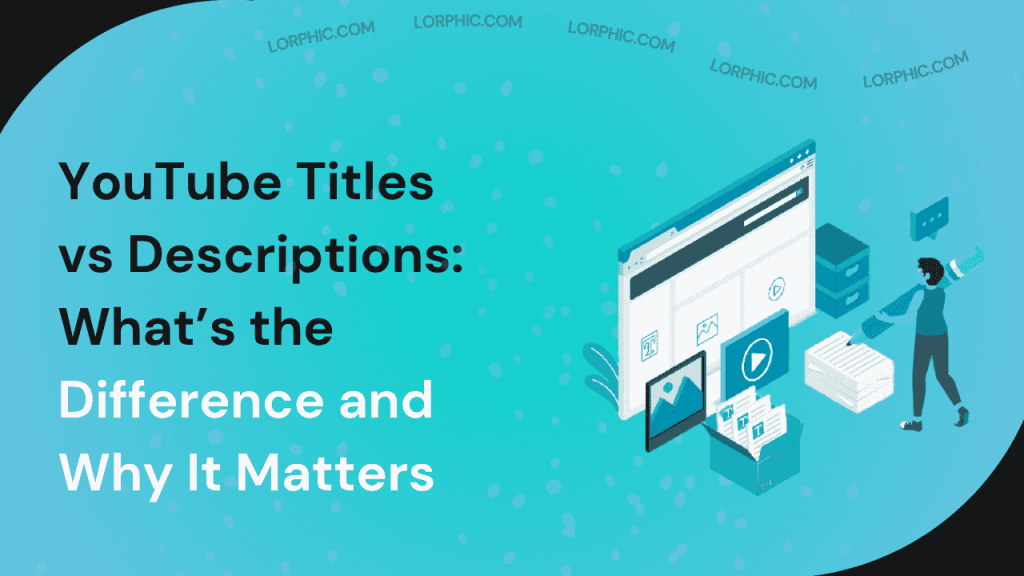 Guide on the difference between title and description on Youtube.