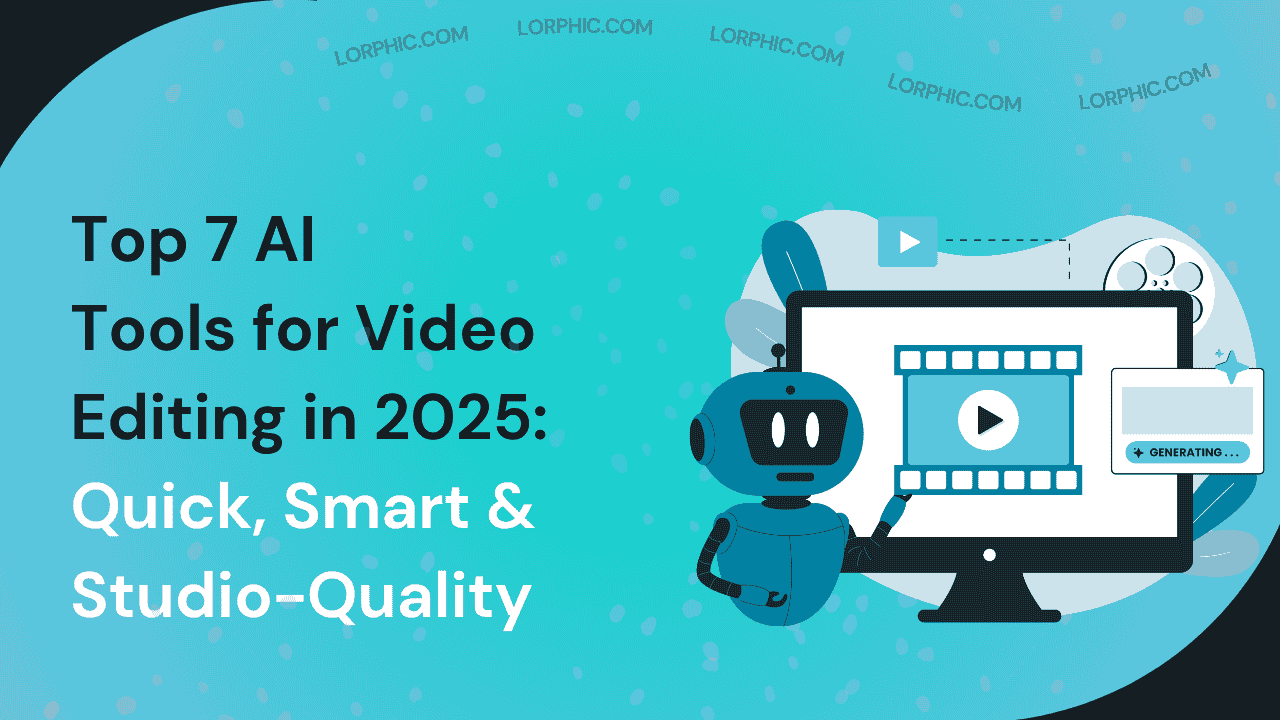 Guide on top 7 AI tools for video editingin 2025.